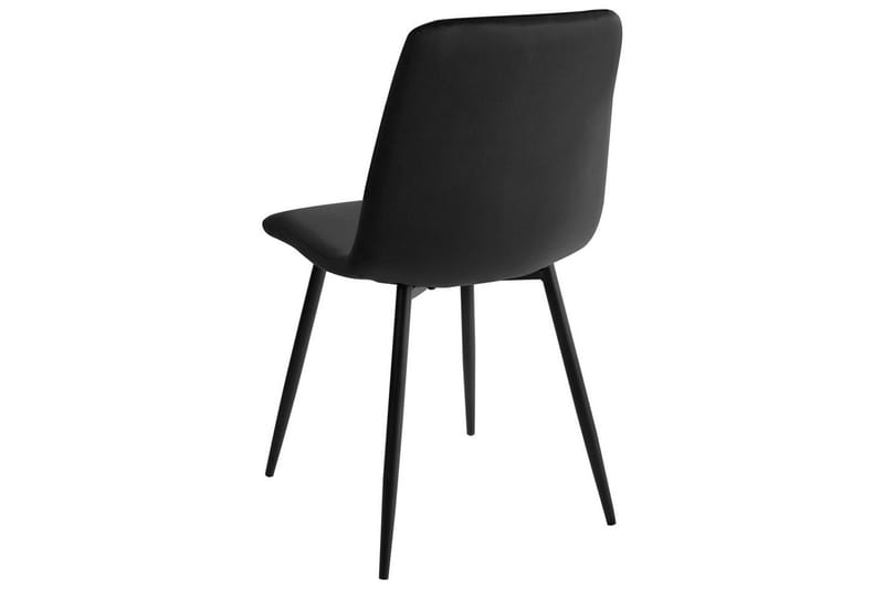 Sæt med 4 spisestole Havre - Sort - Møbler - Stole & lænestole - Spisebordsstole & køkkenstole