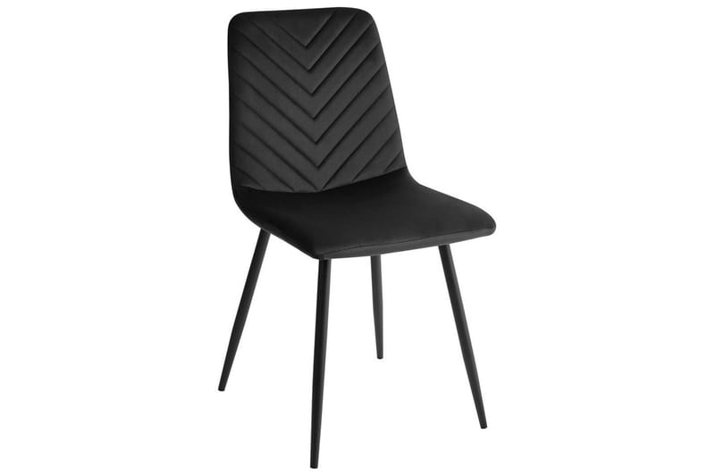 Sæt med 4 spisestole Havre - Sort - Møbler - Stole & lænestole - Spisebordsstole & køkkenstole