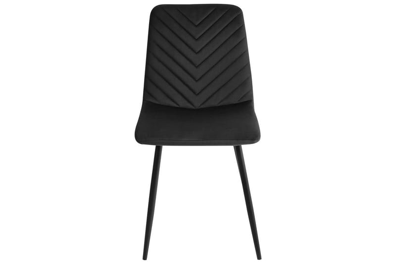 Sæt med 4 spisestole Havre - Sort - Møbler - Stole & lænestole - Spisebordsstole & køkkenstole