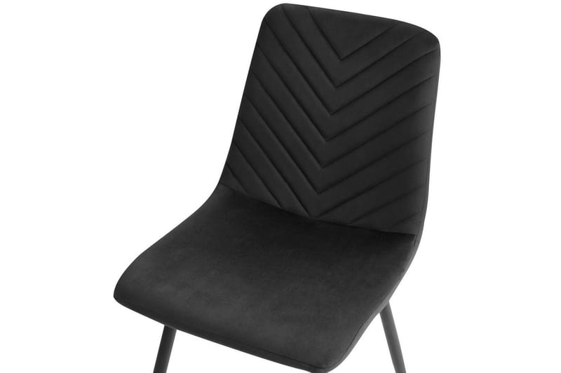 Sæt med 4 spisestole Havre - Sort - Møbler - Stole & lænestole - Spisebordsstole & køkkenstole