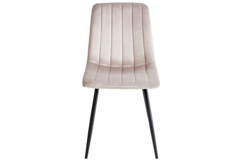 Sæt med 4 spisestole Kalispell - Beige, sort - Møbler - Stole & lænestole - Spisebordsstole & køkkenstole