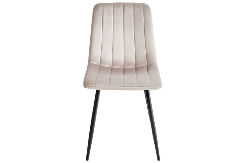 Sæt med 4 spisestole Kalispell - Beige, sort - Møbler - Stole & lænestole - Spisebordsstole & køkkenstole