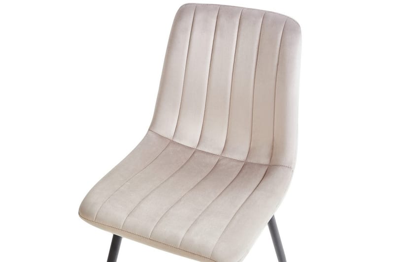 Sæt med 4 spisestole Kalispell - Beige, sort - Møbler - Stole & lænestole - Spisebordsstole & køkkenstole