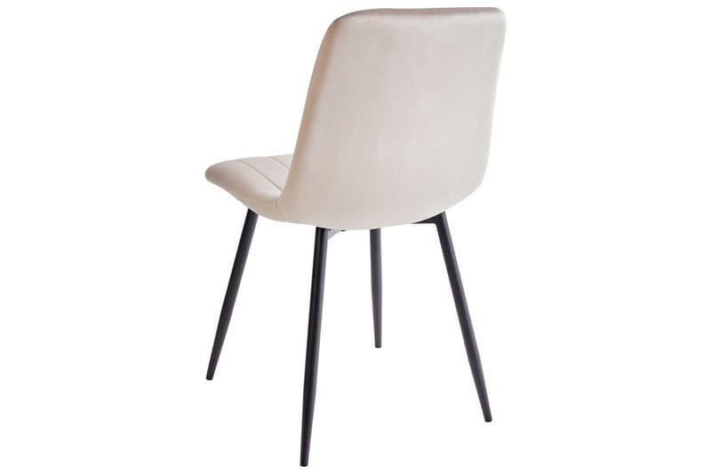 Sæt med 4 spisestole Kalispell - Beige, sort - Møbler - Stole & lænestole - Spisebordsstole & køkkenstole