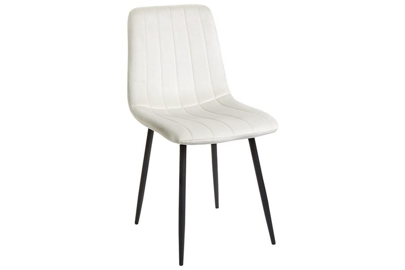 Sæt med 4 spisestole Kalispell - Hvid, Sort - Møbler - Stole & lænestole - Spisebordsstole & køkkenstole