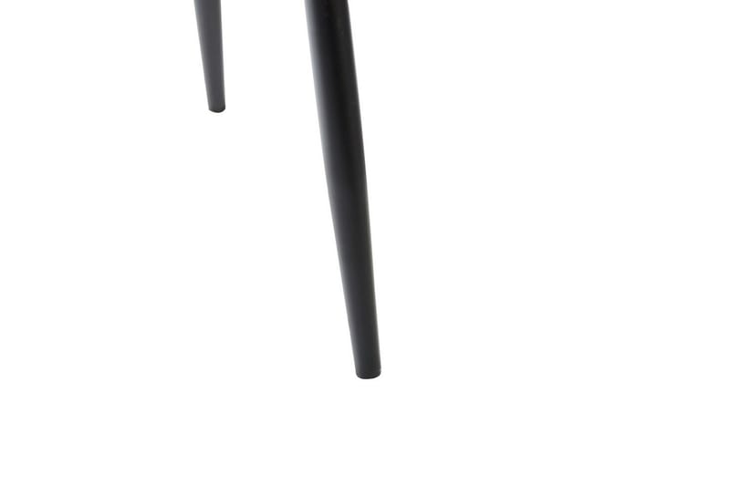 Sæt med 4 spisestole Powell - Orange, sort - Møbler - Stole & lænestole - Spisebordsstole & køkkenstole