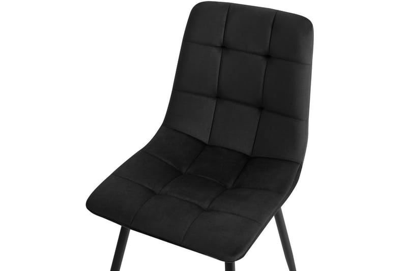 Sæt med 4 spisestole Powell - Sort - Møbler - Stole & lænestole - Spisebordsstole & køkkenstole