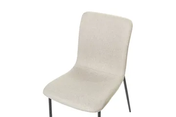 Sæt med 4 spisestuestole Glendive - Beige, sort - Møbler - Stole & lænestole - Spisebordsstole & køkkenstole