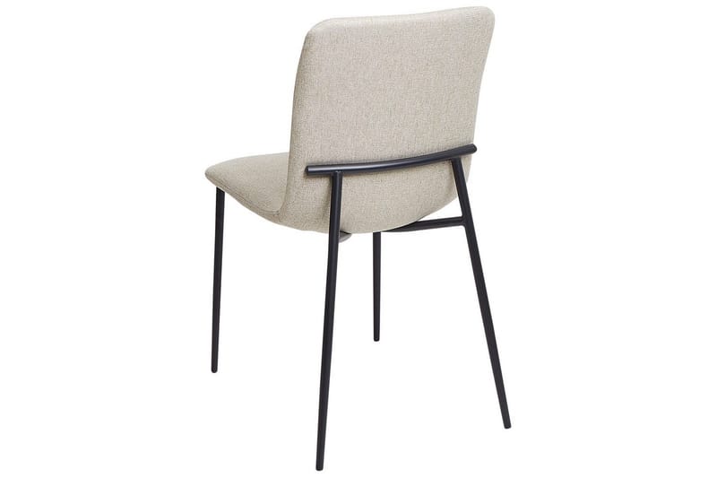 Sæt med 4 spisestuestole Glendive - Beige, sort - Møbler - Stole & lænestole - Spisebordsstole & køkkenstole