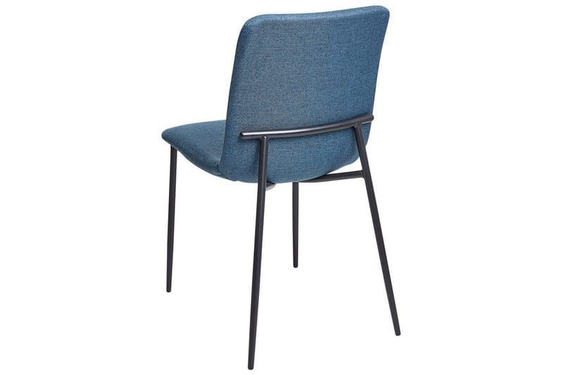 Sæt med 4 spisestuestole Glendive - Mørkeblå, Sort - Møbler - Stole & lænestole - Spisebordsstole & køkkenstole