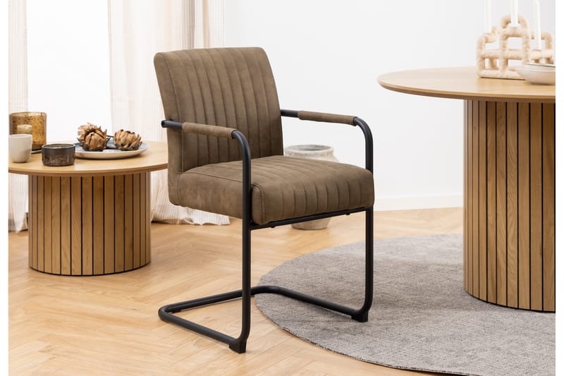 Salini Karmstol - Brun - Spisebordsstole & køkkenstole - Armstole