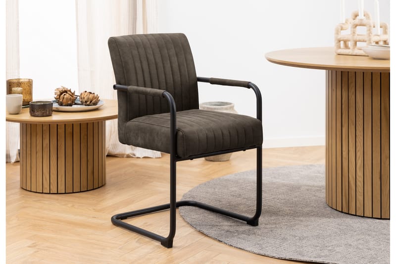 Salini Karmstol - Grå - Spisebordsstole & køkkenstole - Armstole
