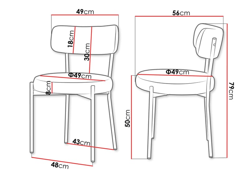 Salvenn Spisestol 2-pak - Beige - Møbler - Stole & lænestole - Spisebordsstole & køkkenstole