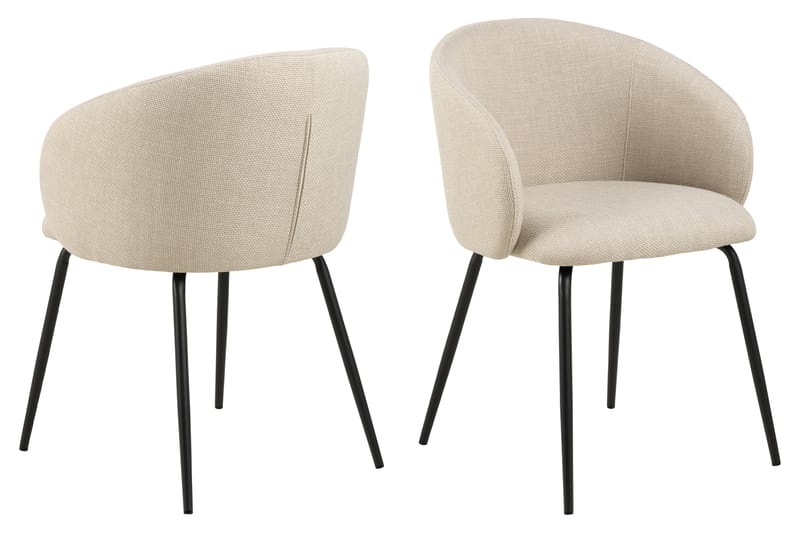 Sarad Karmstol - Beige - Spisebordsstole & køkkenstole - Armstole