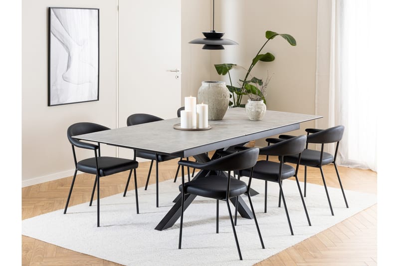 Sardo Armlænsstol - Sort - Møbler - Stole & lænestole - Spisebordsstole & køkkenstole