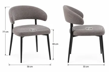 Sawako Spisebordsstol - Greige - Møbler - Stole & lænestole - Spisebordsstole & køkkenstole