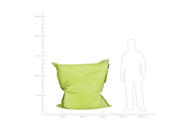 Sittsäck Beliani Fuzzy Beige, brun, 140x180x20 cm Green - Møbler - Stole & lænestole - Sækkestol