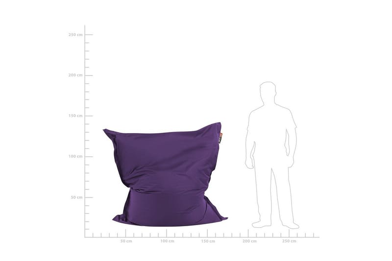 Sittsäck Beliani Fuzzy Beige, brun, 140x180x20 cm Violet - Møbler - Stole & lænestole - Sækkestol