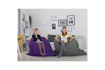 Sittsäck Beliani Fuzzy Beige, brun, 140x180x20 cm Violet - Møbler - Stole & lænestole - Sækkestol