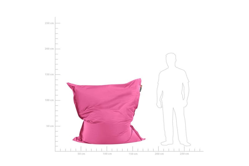 Sittsäck Beliani Fuzzy Beige, brun, 140x180x20 cm Pink - Møbler - Stole & lænestole - Sækkestol