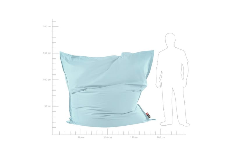 Sittsäck Beliani Fuzzy Blå, 180x230x20 cm Light blue - Møbler - Stole & lænestole - Sækkestol
