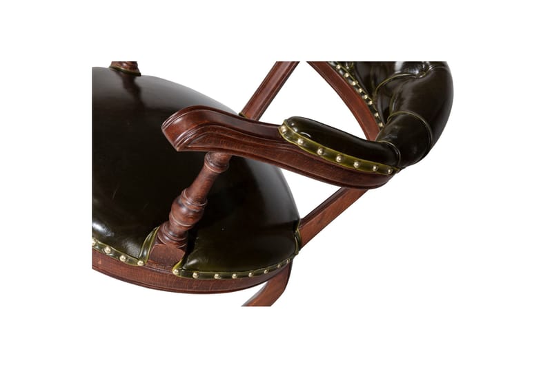 Albero Armstol - Valnød finér/Mørkegrøn - Møbler - Stole & lænestole