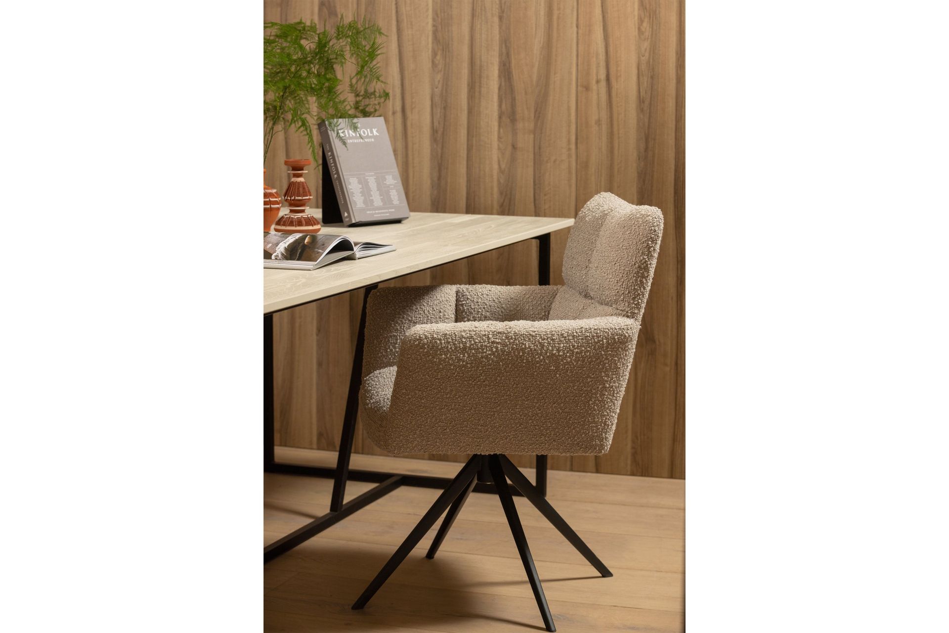 Birkelund Armstol - Sand - Møbler - Stole & lænestole