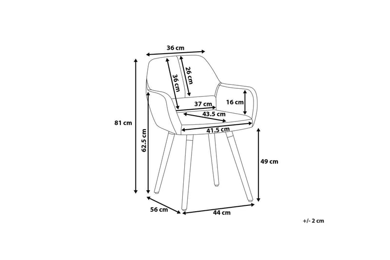 Chicago stolsæt til 2 stk - Brun - Spisebordsstole & køkkenstole - Armstole