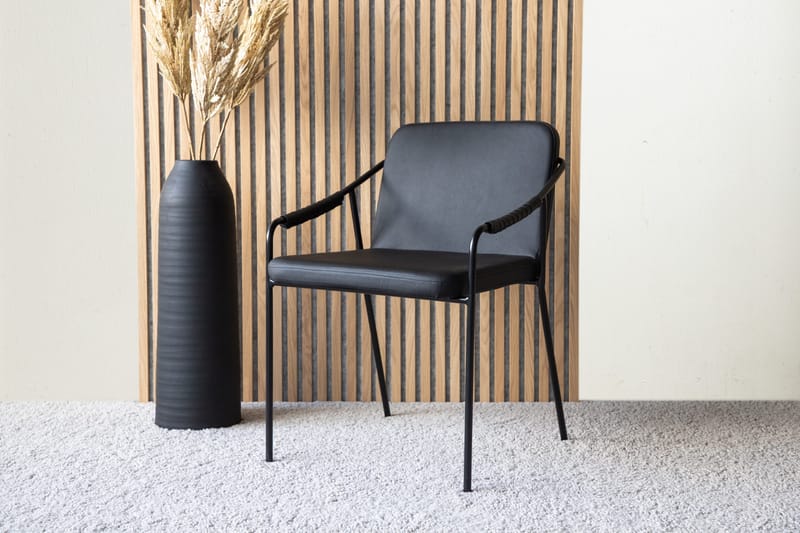 Karmstole (med armlæn) Venture Home Tvist barstol Sort - Møbler - Stole & lænestole