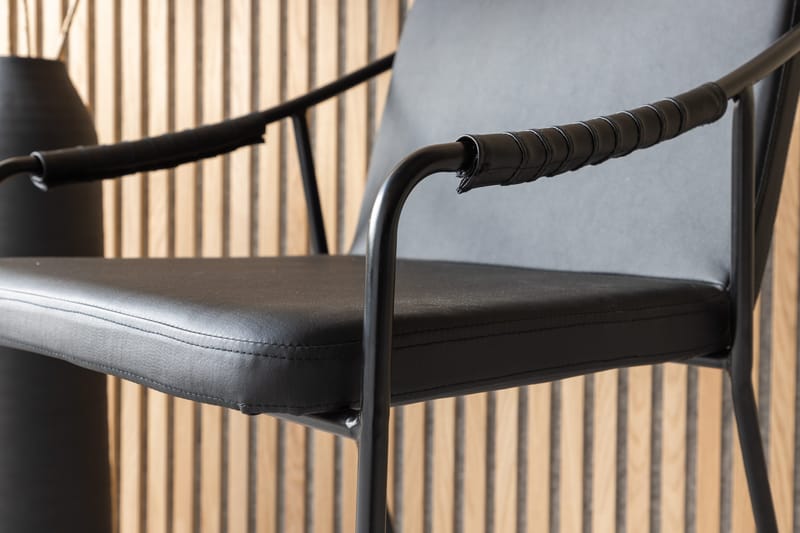 Karmstole (med armlæn) Venture Home Tvist barstol Sort - Møbler - Stole & lænestole