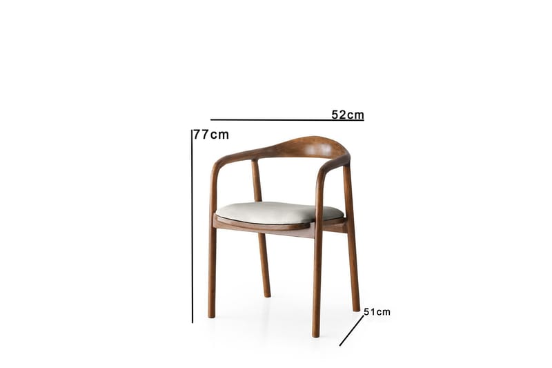 Mansavi Armstol - Lysegrå - Spisebordsstole & køkkenstole - Armstole