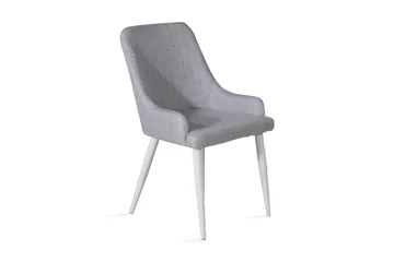 Plaza Spisebordsstol - Grå/Hvid - Møbler - Stole & lænestole