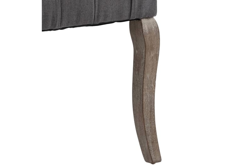 Spisebordsstole 2 Stk. Hør-Look Stof Grå - Spisebordsstole & køkkenstole - Armstole