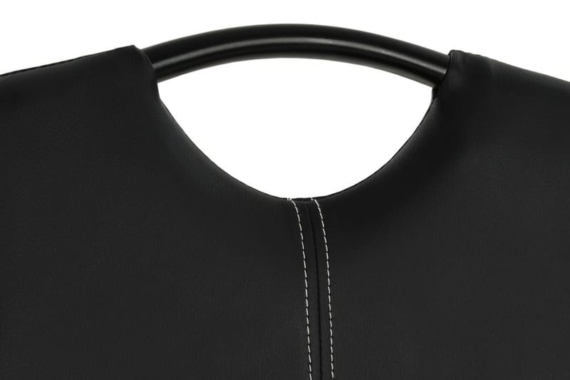 Spisebordsstole 2 Stk. Kunstlæder 43 X 55 X 100 Cm Sort - Sort - Møbler - Stole & lænestole