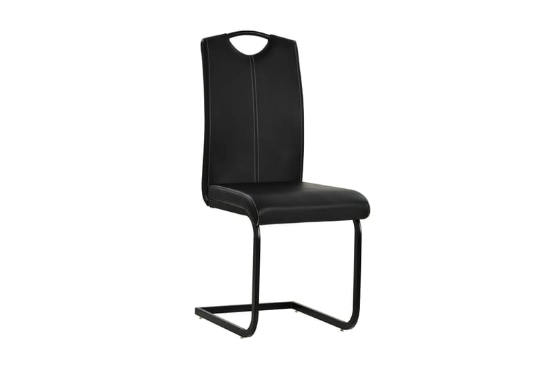Spisebordsstole 6 Stk. Kunstlæder 43 X 55 X 100 Cm Sort - Sort - Møbler - Stole & lænestole