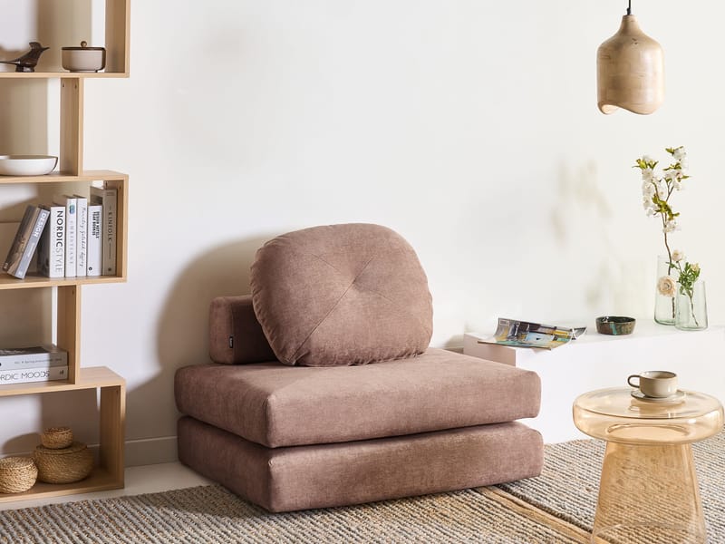 Sovesofa Olden - Brun - Møbler - Sofaer - Sovesofaer - Fremadvendt sovesofa