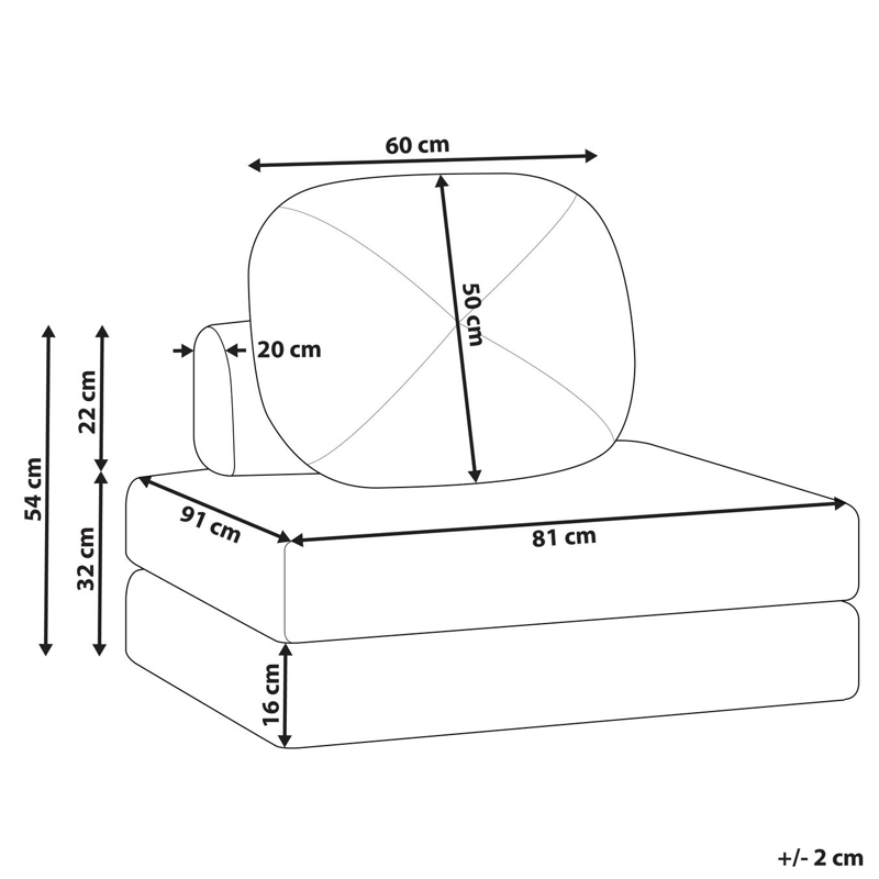 Sovesofa Olden - Lyseblå - Møbler - Sofaer - Sovesofaer - Fremadvendt sovesofa