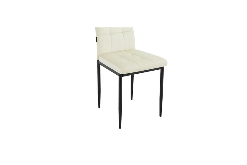 Spisebordsstol Becca Sæt med 2 Velour/metal, Creme - Velour/metal, Creme - Møbler - Stole & lænestole - Spisebordsstole & køkkenstole