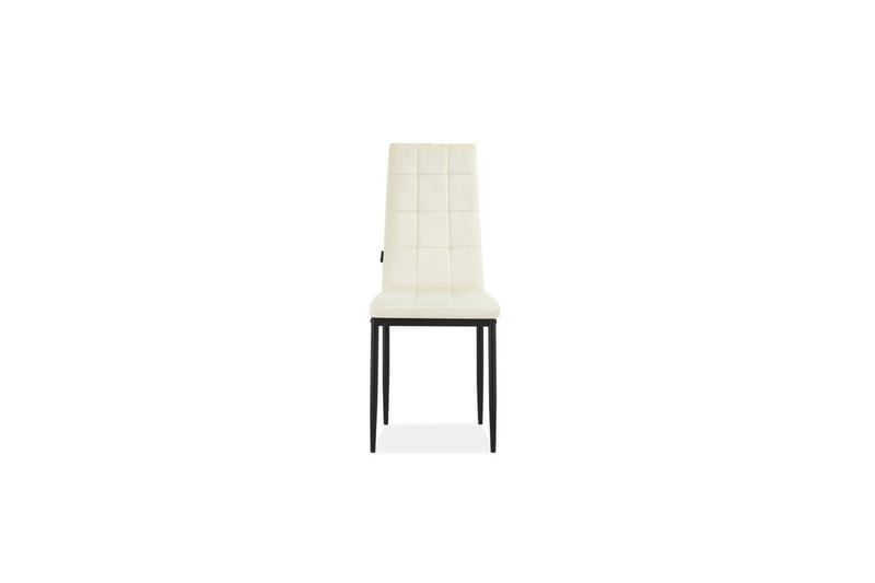 Spisebordsstol Becca Sæt med 2 Velour/metal, Creme - Velour/metal, Creme - Møbler - Stole & lænestole - Spisebordsstole & køkkenstole