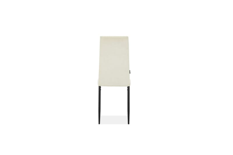 Spisebordsstol Becca Sæt med 2 Velour/metal, Creme - Velour/metal, Creme - Møbler - Stole & lænestole - Spisebordsstole & køkkenstole