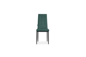 Spisebordsstol Becca Sæt med 2 Velour/metal, Mørkegrøn - Velour/metal, Mørkegrøn - Møbler - Stole & lænestole - Spisebordsstole & køkkenstole