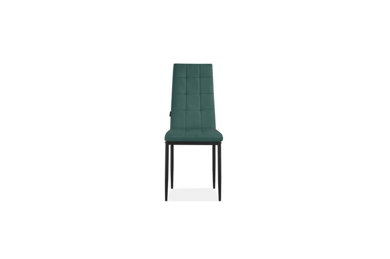 Spisebordsstol Becca Sæt med 2 Velour/metal, Mørkegrøn - Velour/metal, Mørkegrøn - Møbler - Stole & lænestole - Spisebordsstole & køkkenstole