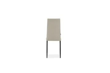 Spisebordsstol Becca sæt med 4 Stof/Metal, Creme - Stof/Metal, Creme - Møbler - Stole & lænestole - Spisebordsstole & køkkenstole