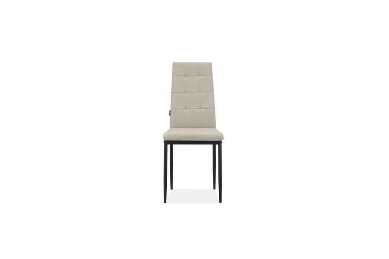 Spisebordsstol Becca sæt med 4 Stof/Metal, Creme - Stof/Metal, Creme - Møbler - Stole & lænestole - Spisebordsstole & køkkenstole