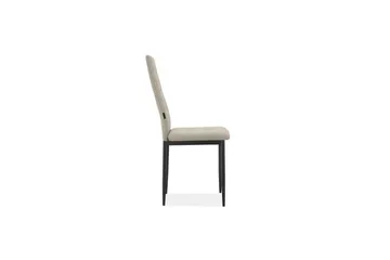 Spisebordsstol Becca sæt med 4 Stof/Metal, Creme - Stof/Metal, Creme - Møbler - Stole & lænestole - Spisebordsstole & køkkenstole