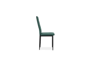 Spisebordsstol Becca sæt med 4 Velour/metal, Mørkegrøn - Velour/metal, Mørkegrøn - Møbler - Stole & lænestole - Spisebordsstole & køkkenstole