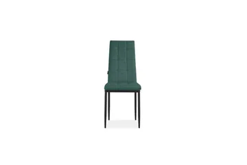 Spisebordsstol Becca sæt med 4 Velour/metal, Mørkegrøn - Velour/metal, Mørkegrøn - Møbler - Stole & lænestole - Spisebordsstole & køkkenstole