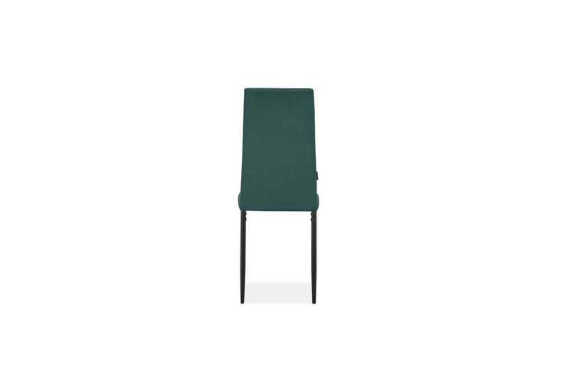 Spisebordsstol Becca sæt med 4 Velour/metal, Mørkegrøn - Velour/metal, Mørkegrøn - Møbler - Stole & lænestole - Spisebordsstole & køkkenstole