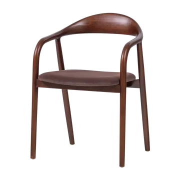 Spisebordsstol Bran med armlæn - Brun - Møbler - Stole & lænestole - Spisebordsstole & køkkenstole