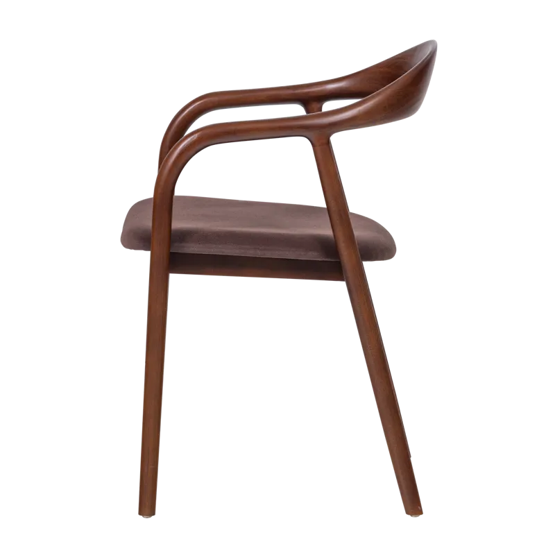 Spisebordsstol Bran med armlæn - Brun - Møbler - Stole & lænestole - Spisebordsstole & køkkenstole